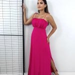 Vestido Drica Longo - Pink