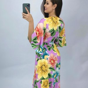 Conjunto Bárbara - Floral Exclusivo Fundo Lilás - Image 2