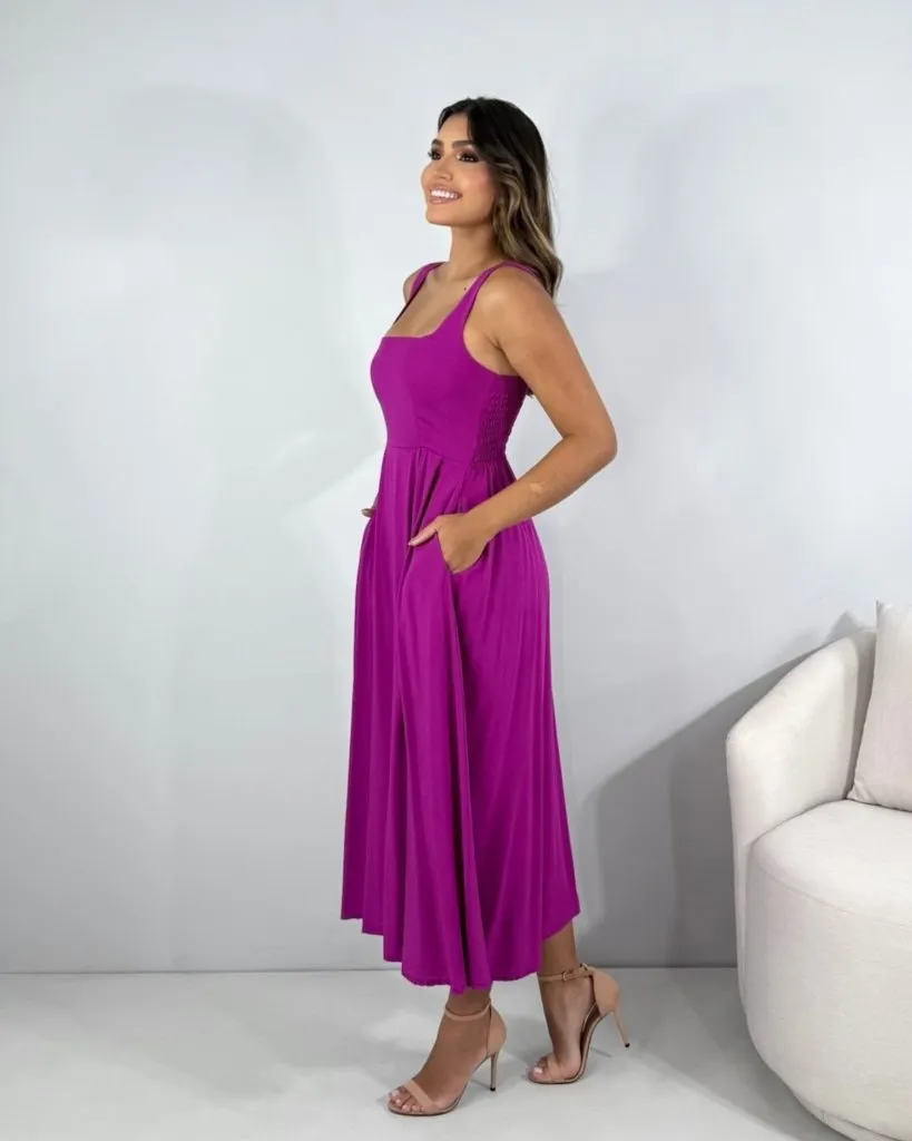 Vestido Samanta - Fúcsia