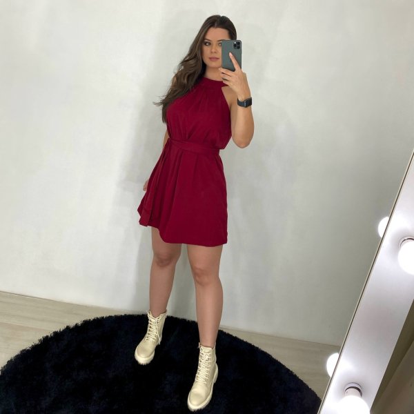 Vestido Daiane - Marsala - Imagem 6