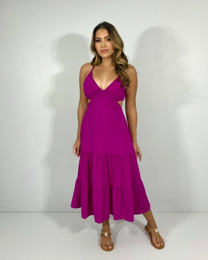 Vestido Chiara - Fúcsia