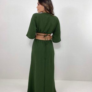 Vestido Cibele - Verde Militar - Image 3
