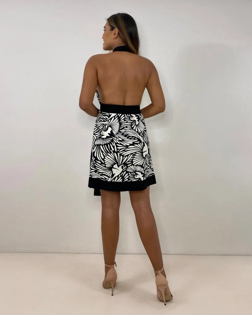 Vestido Elaine - Estampado Fundo Preto, foto 4