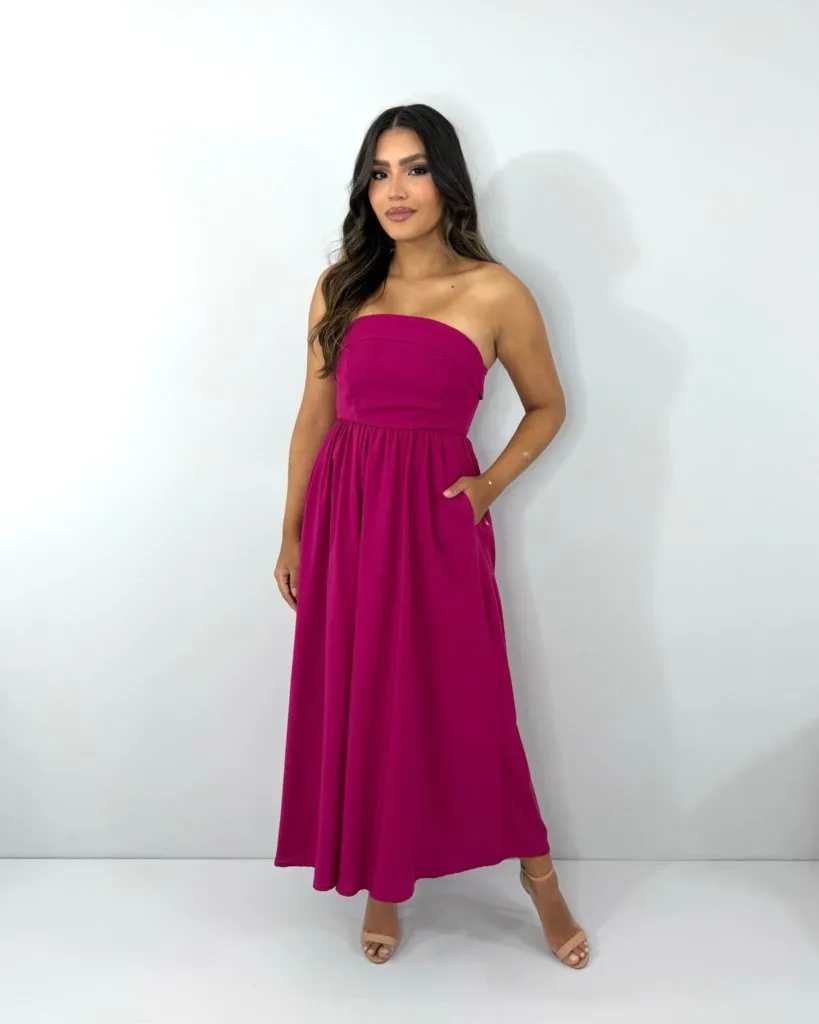 Vestido Perla - Cereja