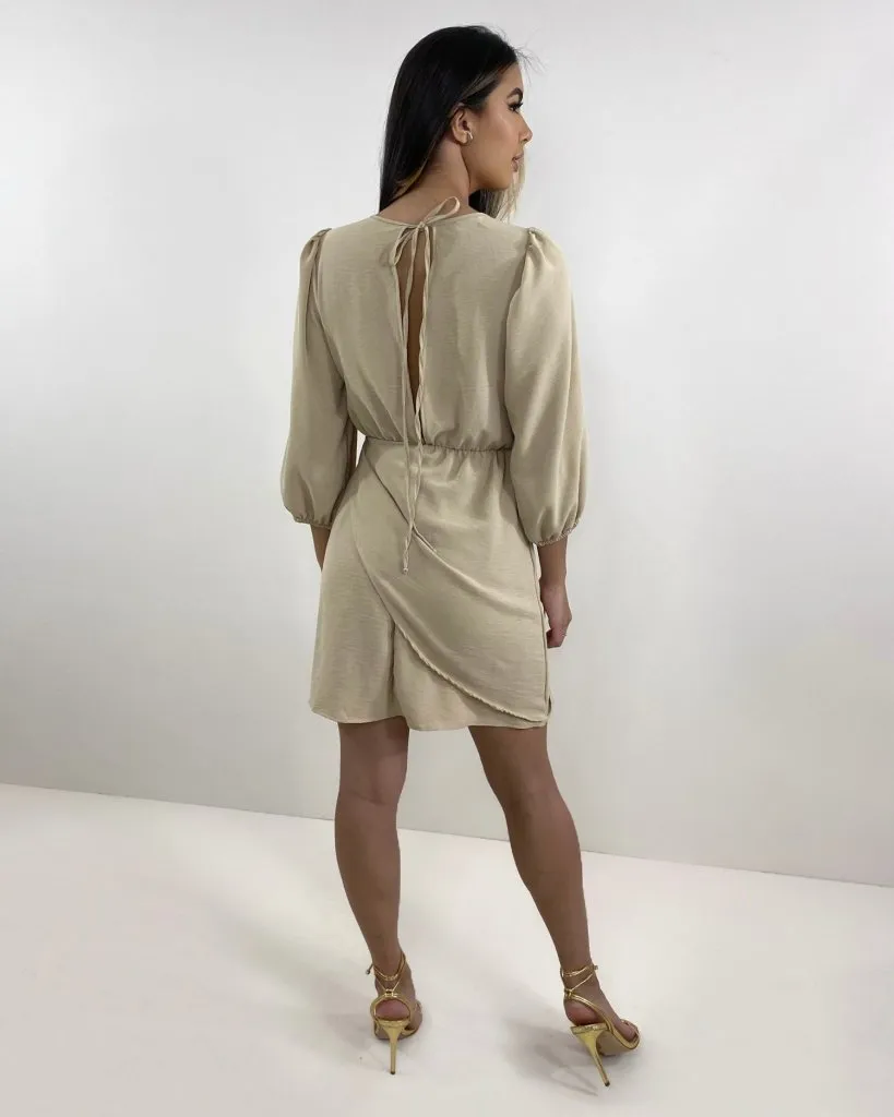 Vestido Ana Júlia - Nude