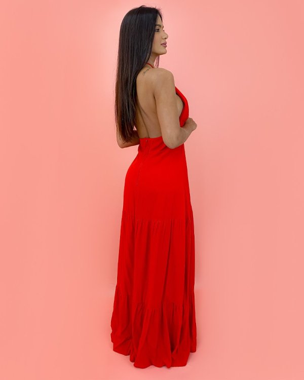 Vestido Janaína - Vermelho - Imagem 2