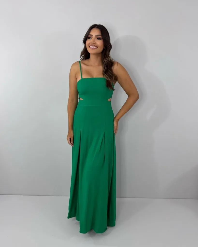 Vestido Babi - Verde Bandeira