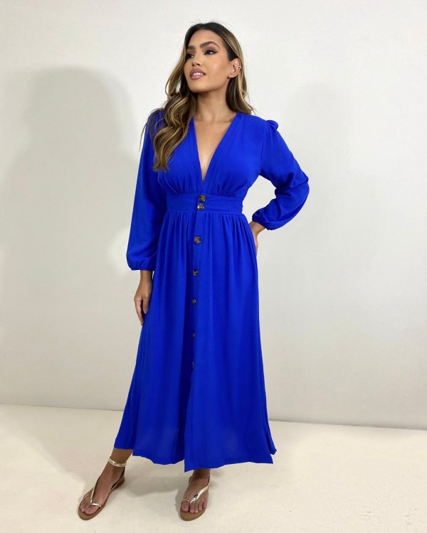 Vestido Clara - Azul Royal - Imagem 2