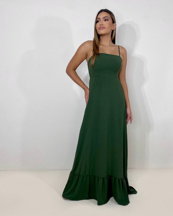Vestido Amelie - Verde Militar - Imagem 2