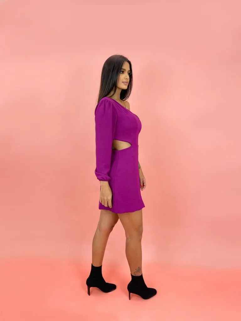 Vestido Luna em Duna - Roxo