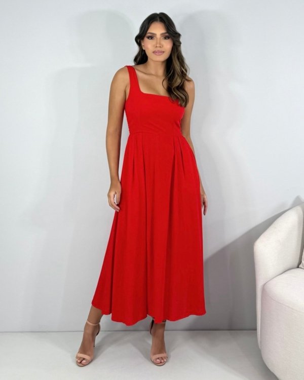 Vestido Samanta - Vermelho - Imagem 2