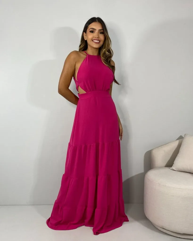 Vestido Estefane Longo - Pink