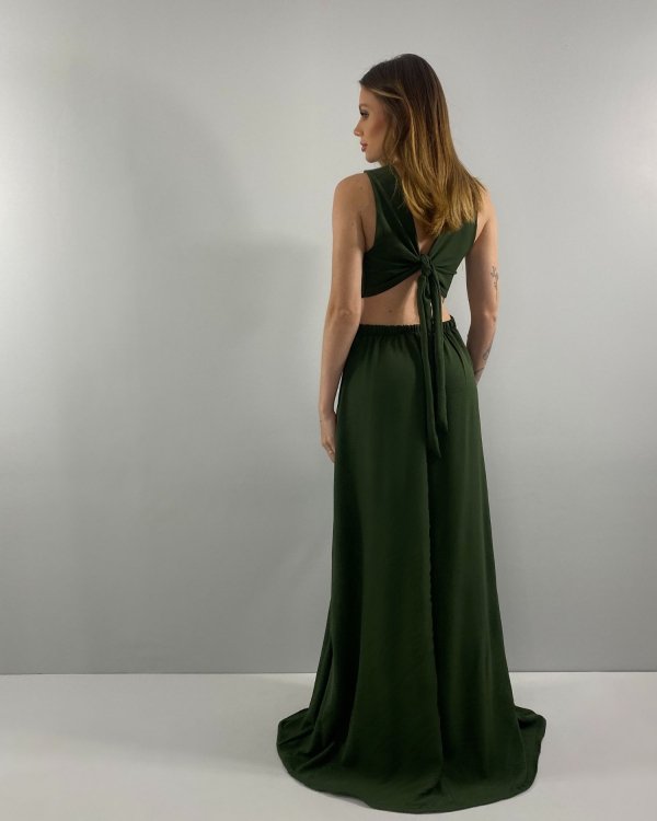 Vestido Emma - Verde Militar - Imagem 4