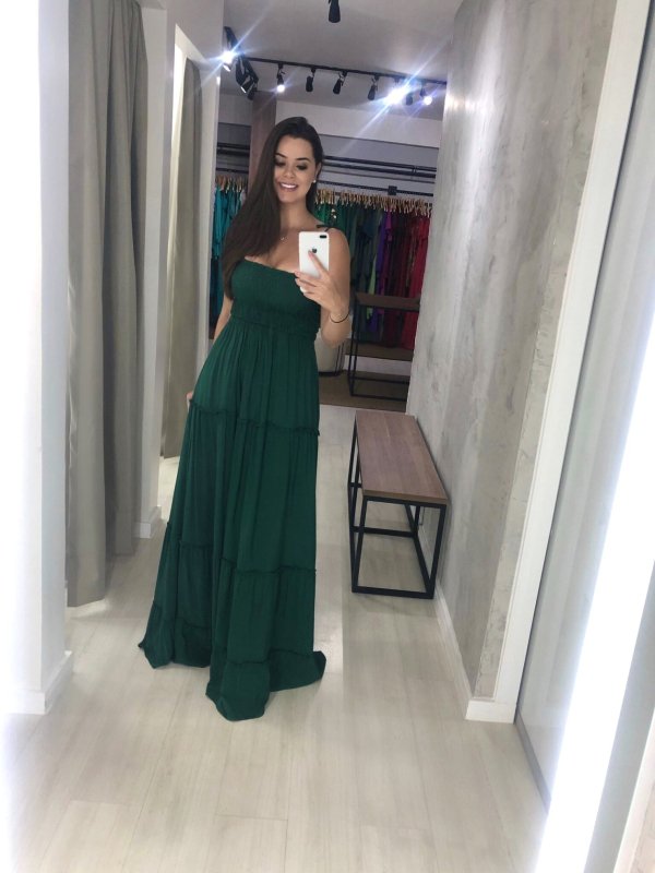 Vestido Gabriela - Verde Esmeralda - Imagem 2