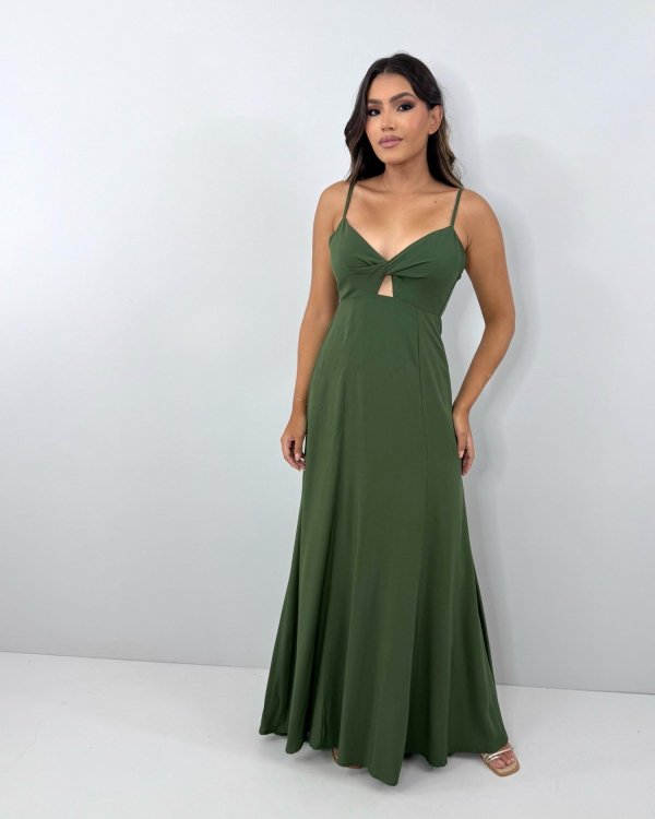 Vestido Eliana - Verde Militar - Imagem 3