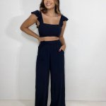 Conjunto Pantalona Samira - Preto