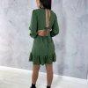 Vestido Cláudia - Verde Militar - Imagem 3
