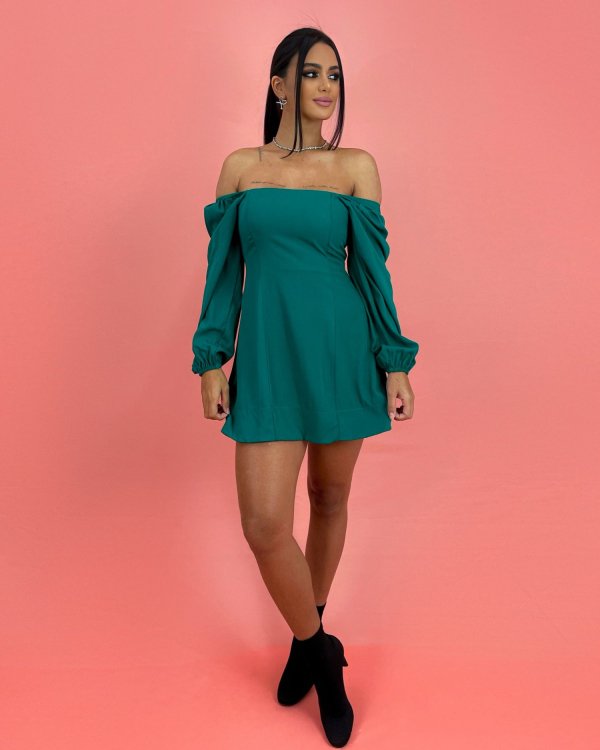 Vestido Graziele - Verde Amazônia