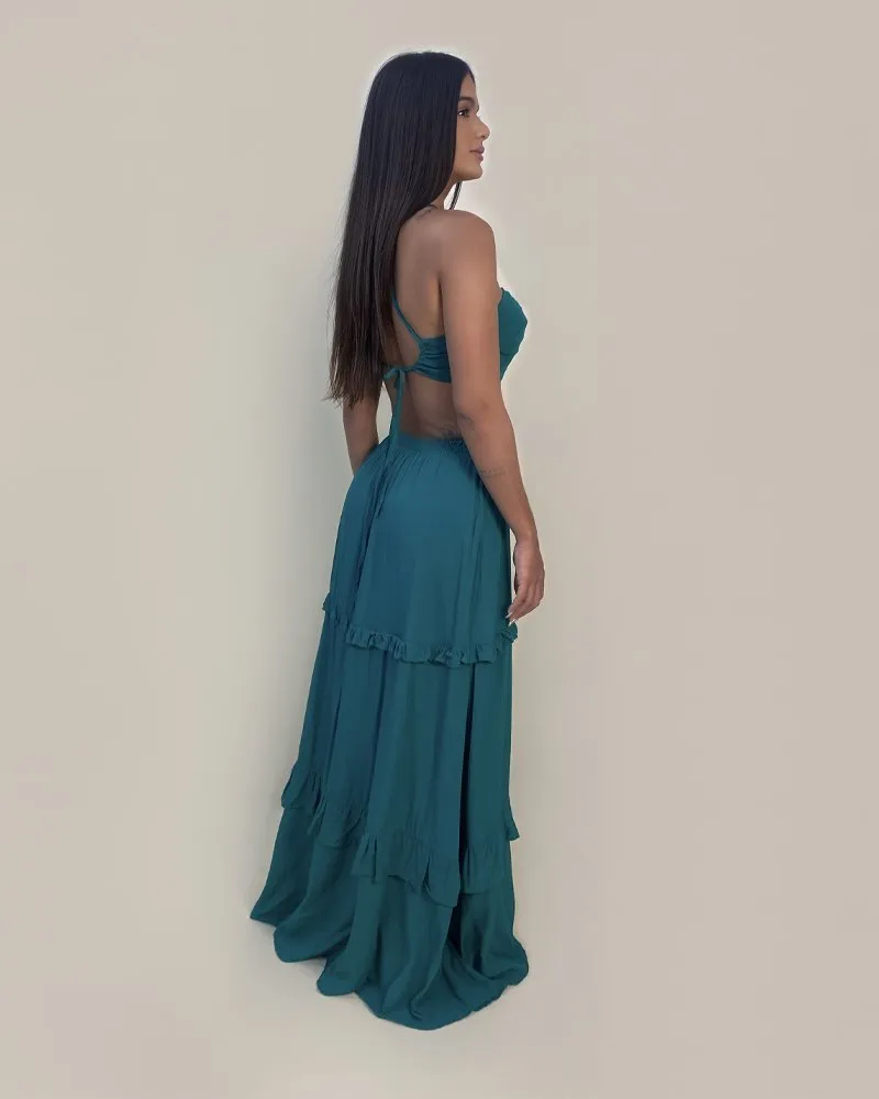 Vestido Michelle - Verde Amazônia, foto 2