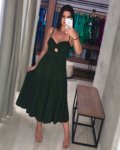 Vestido Jéssica Midi – Verde Militar