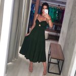 Vestido Jéssica Midi - Verde Militar