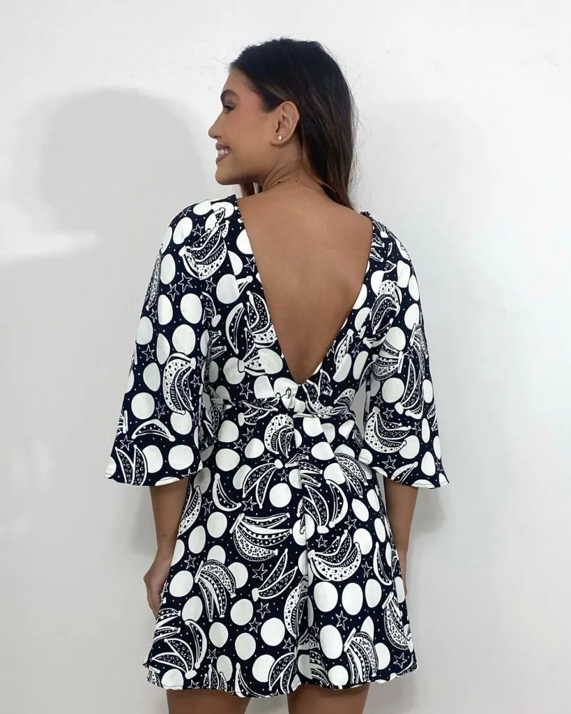 Vestido Aimê - Estampa Banana, foto 4