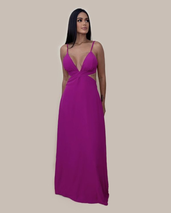 Vestido Flávia - Fúcsia - Imagem 3