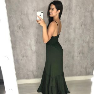 Vestido Jéssica Longo - Verde Militar - Image 3