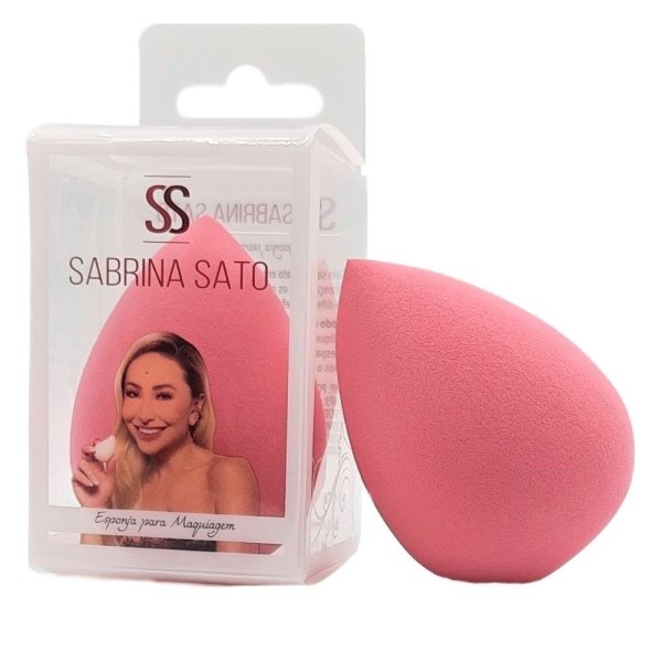 Esponja para Maquiagem de Microfibra Aveludada Sabrina Sato