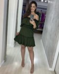 Vestido Jordana – Verde Militar