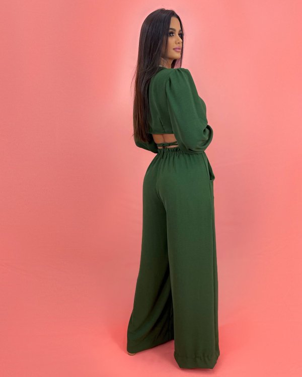 Cropped Simone - Verde Militar - Imagem 3