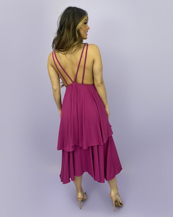 Vestido Hellen - Fúcsia - Imagem 2