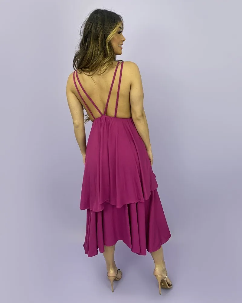 Vestido Hellen - Fúcsia