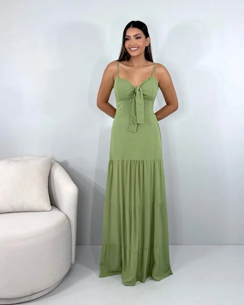 Vestido Camila - Folhagem