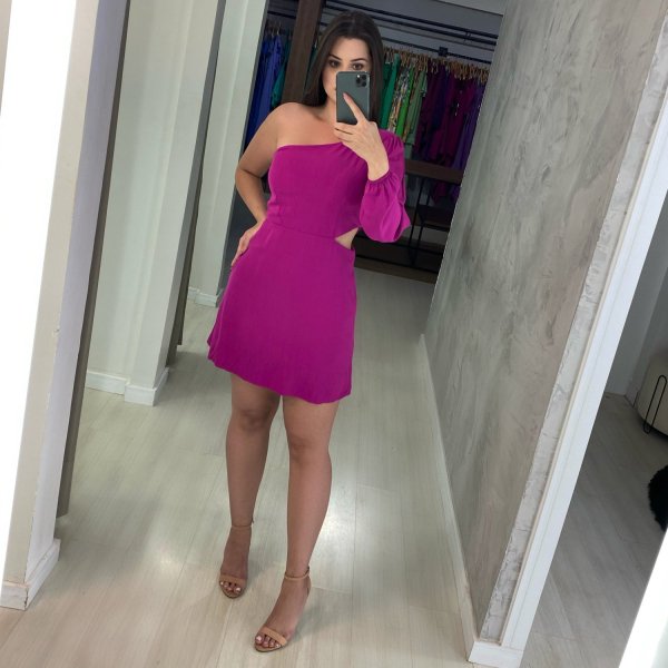 Vestido Luna - Fúcsia - Imagem 3