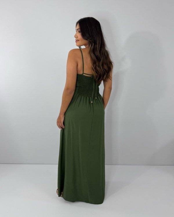 Vestido Babi - Verde Militar - Imagem 4