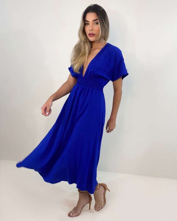 Vestido Marcela - Azul Royal - Imagem 4