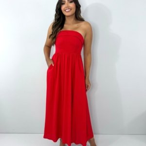 Vestido Perla - Vermelho - Image 1