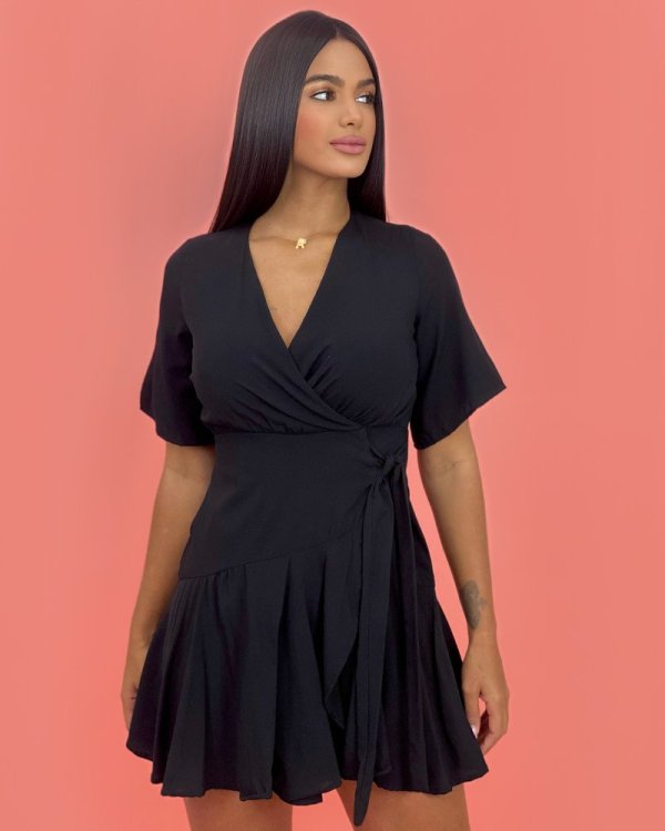 Vestido Lidiane - Preto