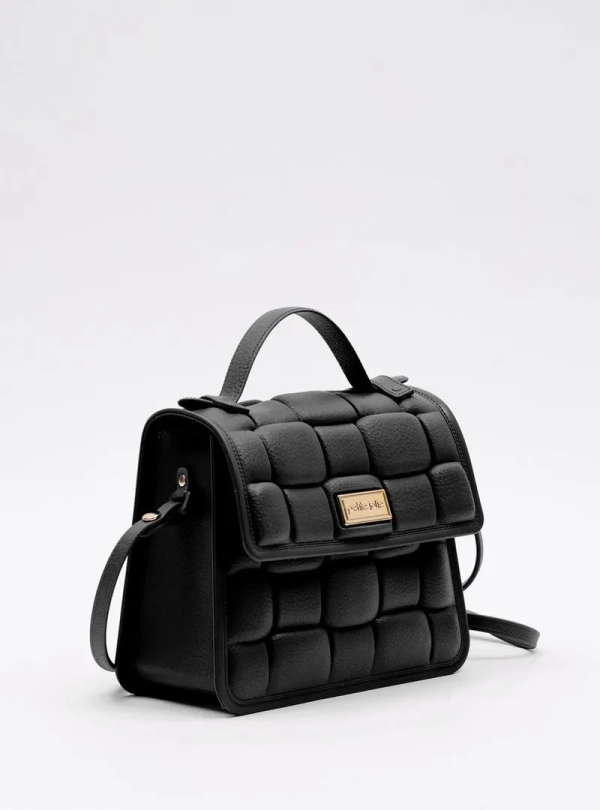 Bolsa Petite Jolie Vic Preta/Ouro - Imagem 3