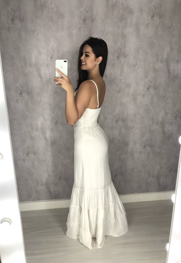 Vestido Jéssica Longo - Offwhite