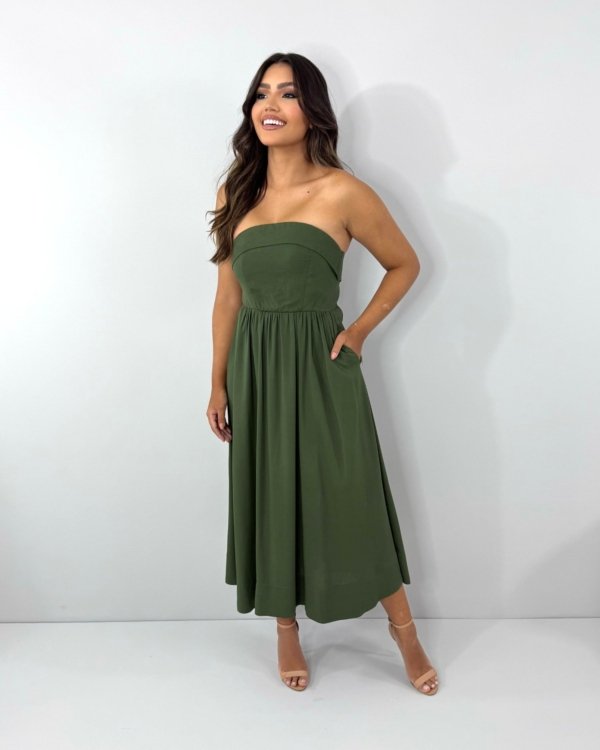 Vestido Perla - Verde Militar - Imagem 2