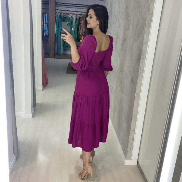 Vestido Juliana - Fúcsia - Imagem 2
