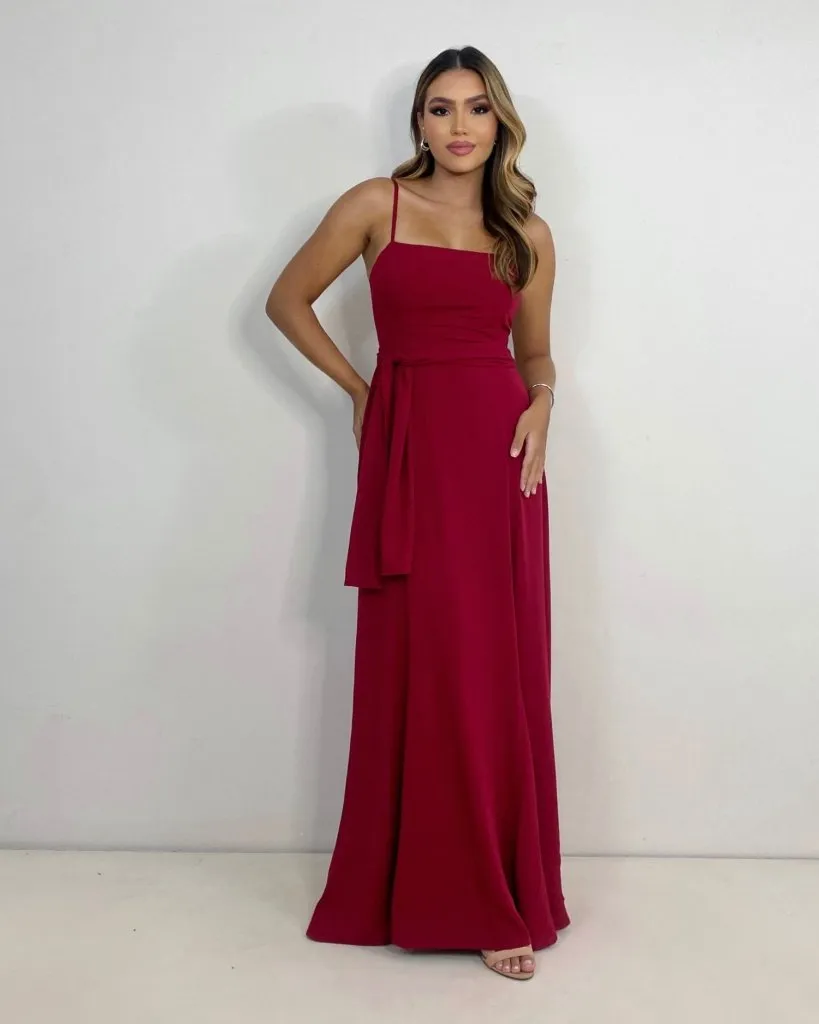 Vestido Lina - Marsala