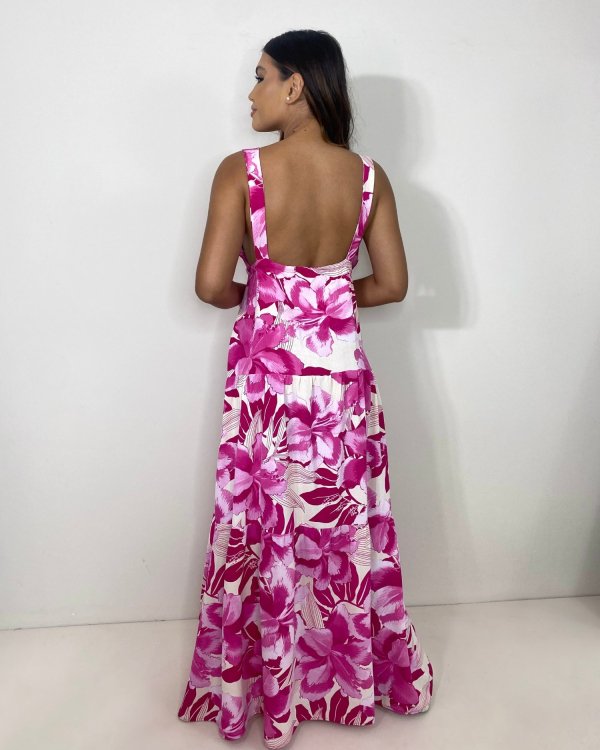 Vestido Ramona - Estampa Floral Pink - Imagem 3