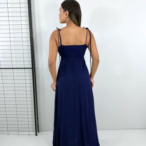 Vestido Drica Longo - Azul Marinho - Image 3