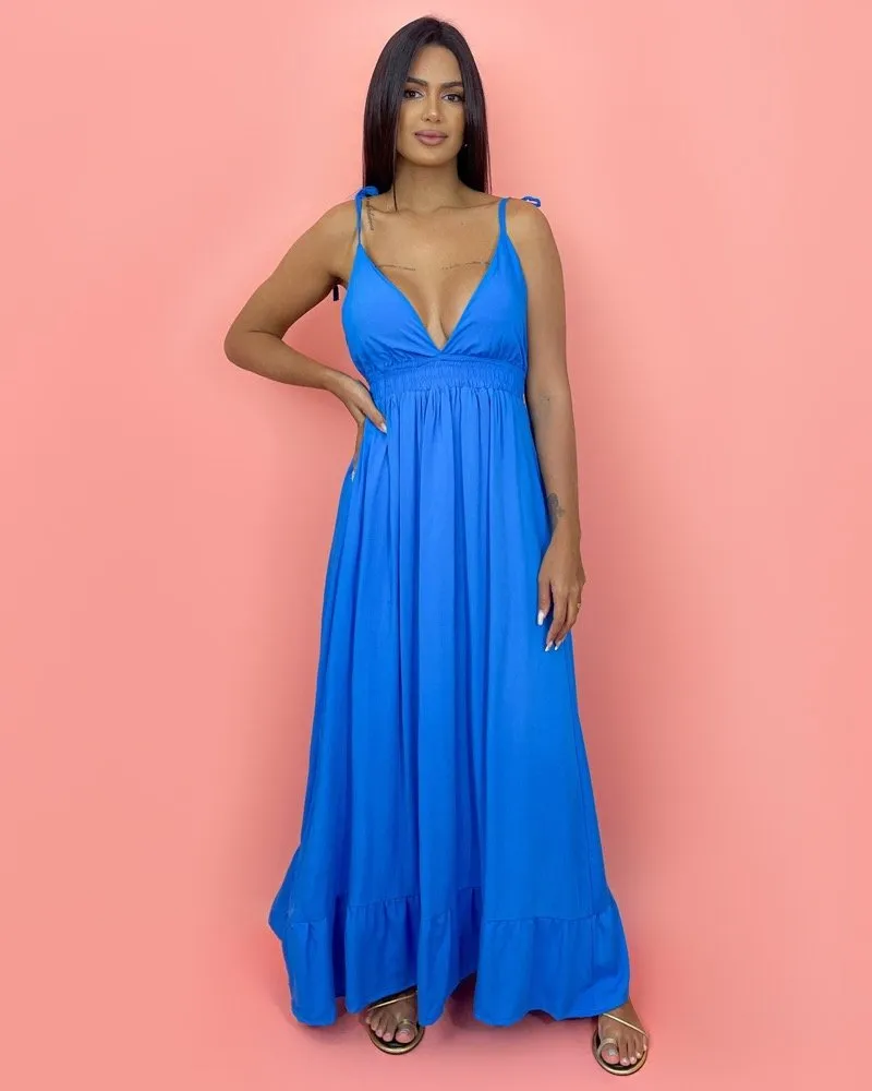 Vestido Valentina Longo - Azul