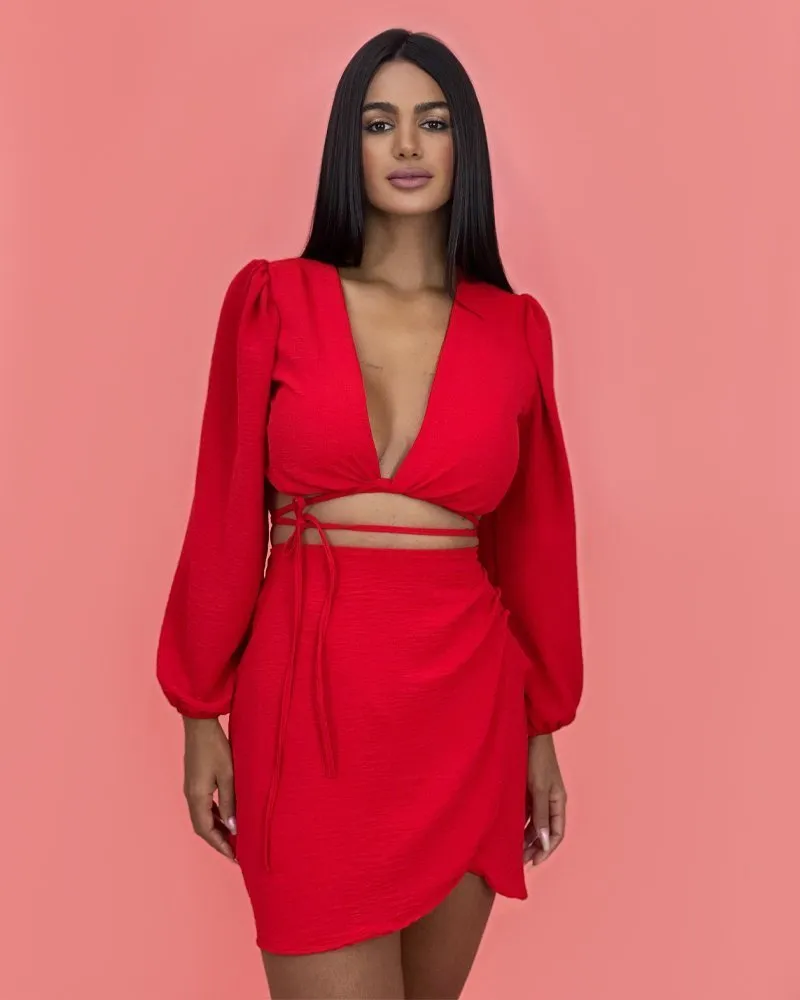 Cropped Simone - Vermelho