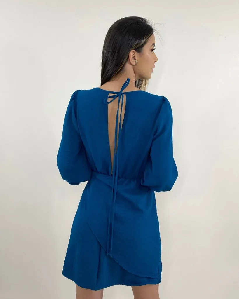 Vestido Ana Júlia - Azul Petróleo