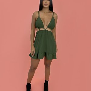 Vestido Nicole - Verde Militar - Image 2